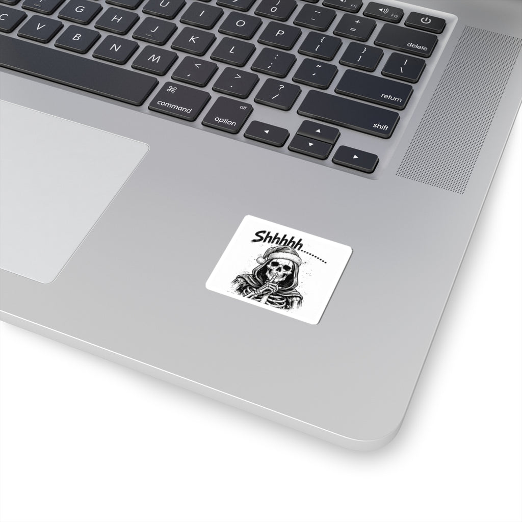 Shhhhh Grim Reaper Kiss-Cut Sticker