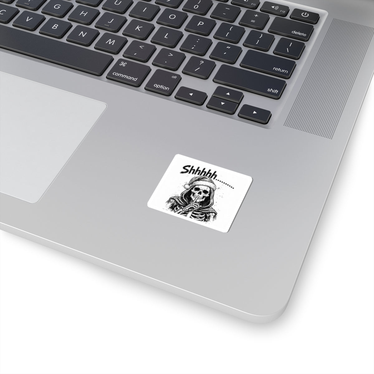 Shhhhh Grim Reaper Kiss-Cut Sticker