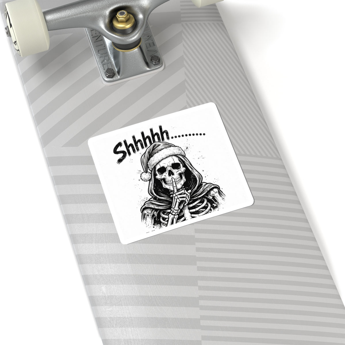Shhhhh Grim Reaper Kiss-Cut Sticker