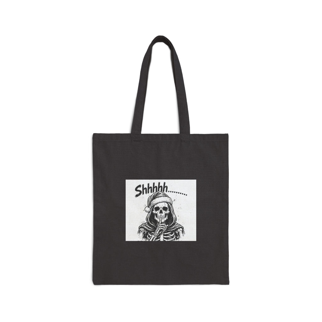 Shhhh Grim Reaper Canvas Tote Bag