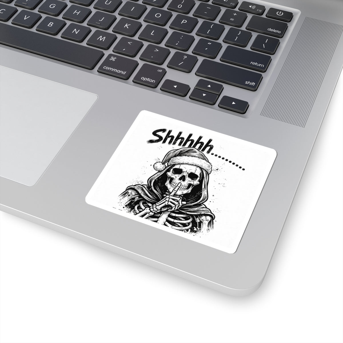 Shhhhh Grim Reaper Kiss-Cut Sticker