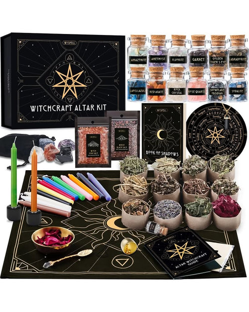 77 piece altar witchcraft starter kit